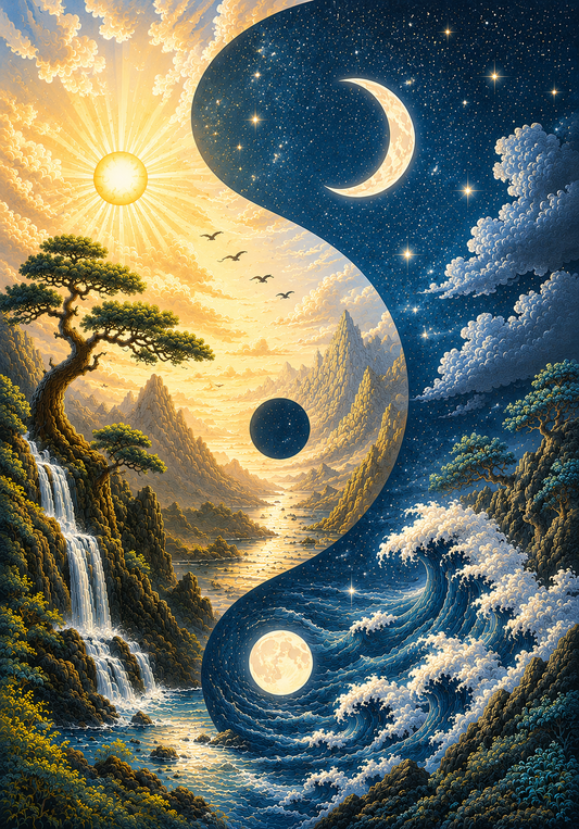 Yin Yang – Doğa ve Gökyüzü Temalı 500 Parça Puzzle