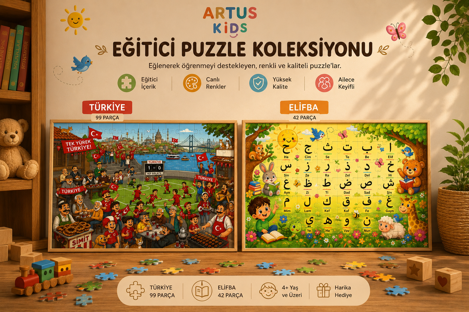 Artus Kids – Eğitici Puzzle Koleksiyonu