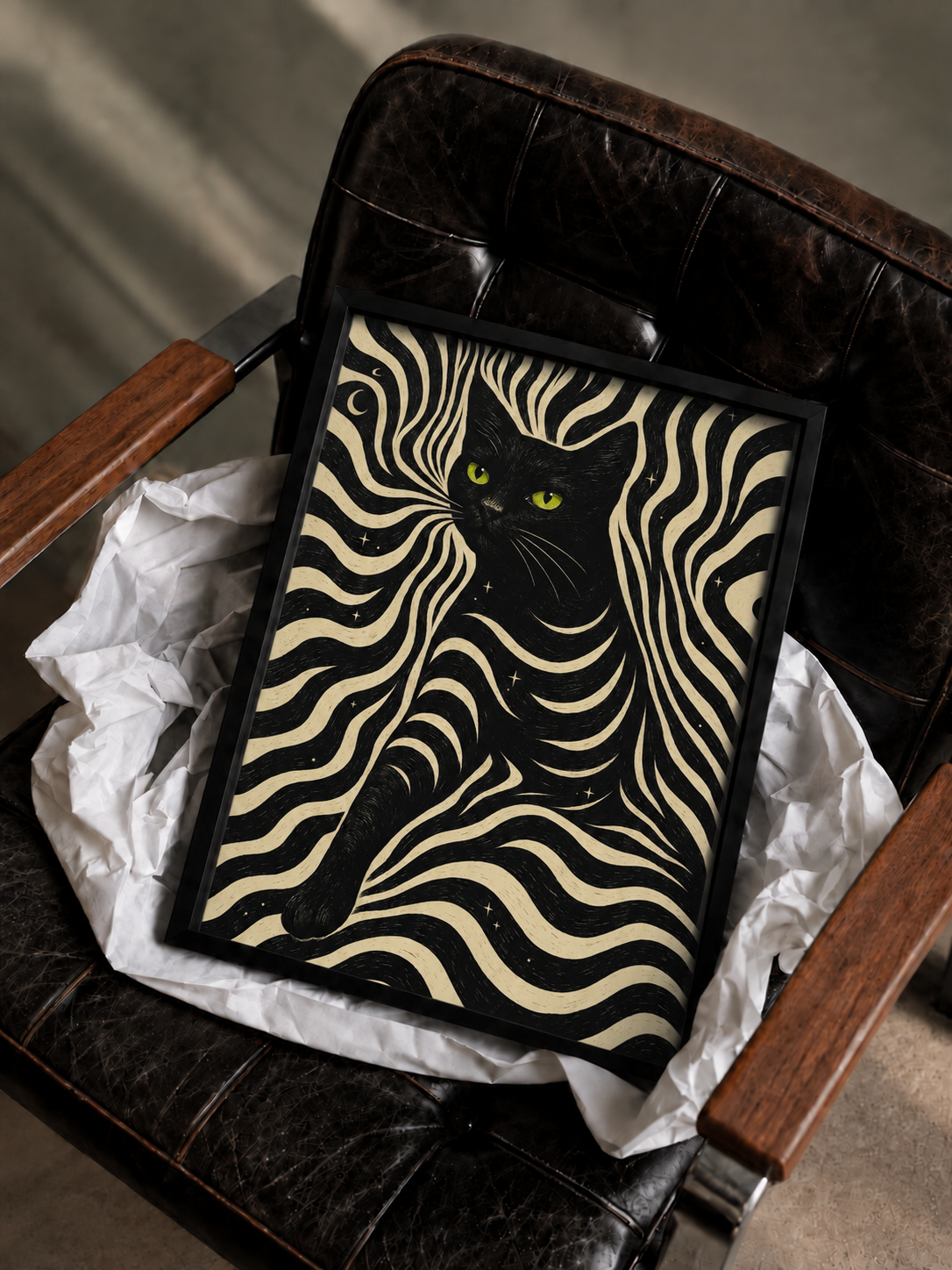 Midnight Cat – Siyah Kedi Tablo