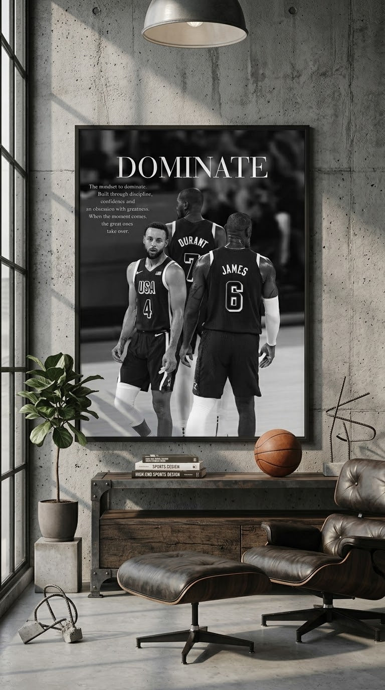 DOMINATE — Basketbol Poster